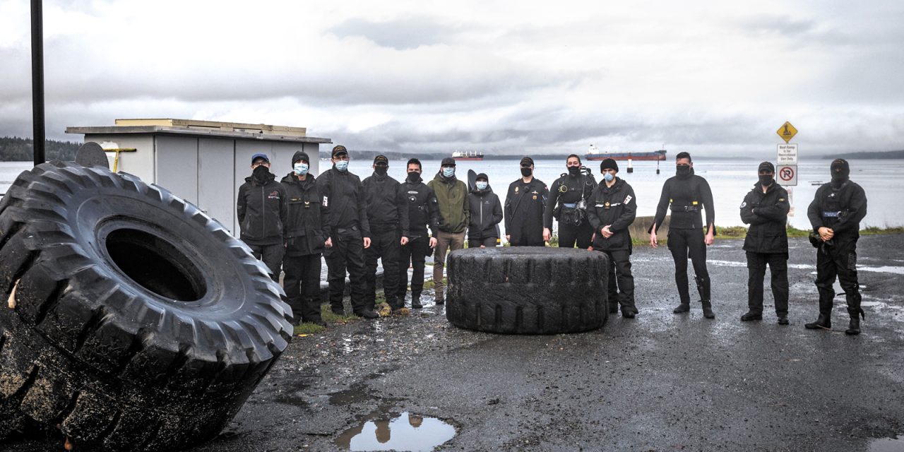 Navy divers tireless effort