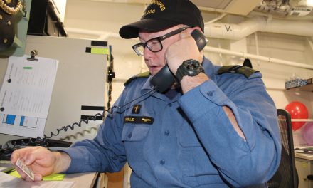 HMCS Winnipeg finds a way to vote