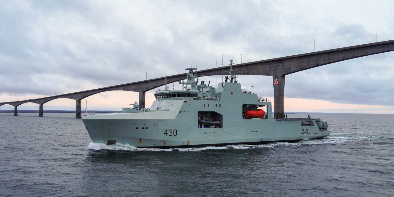 HMCS Harry DeWolf trials new capabilities at sea