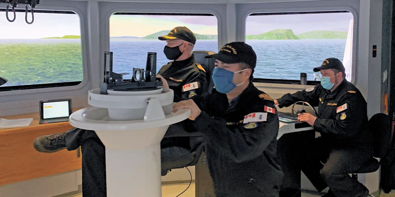 HMCS Malahat takes on virtual simulation training