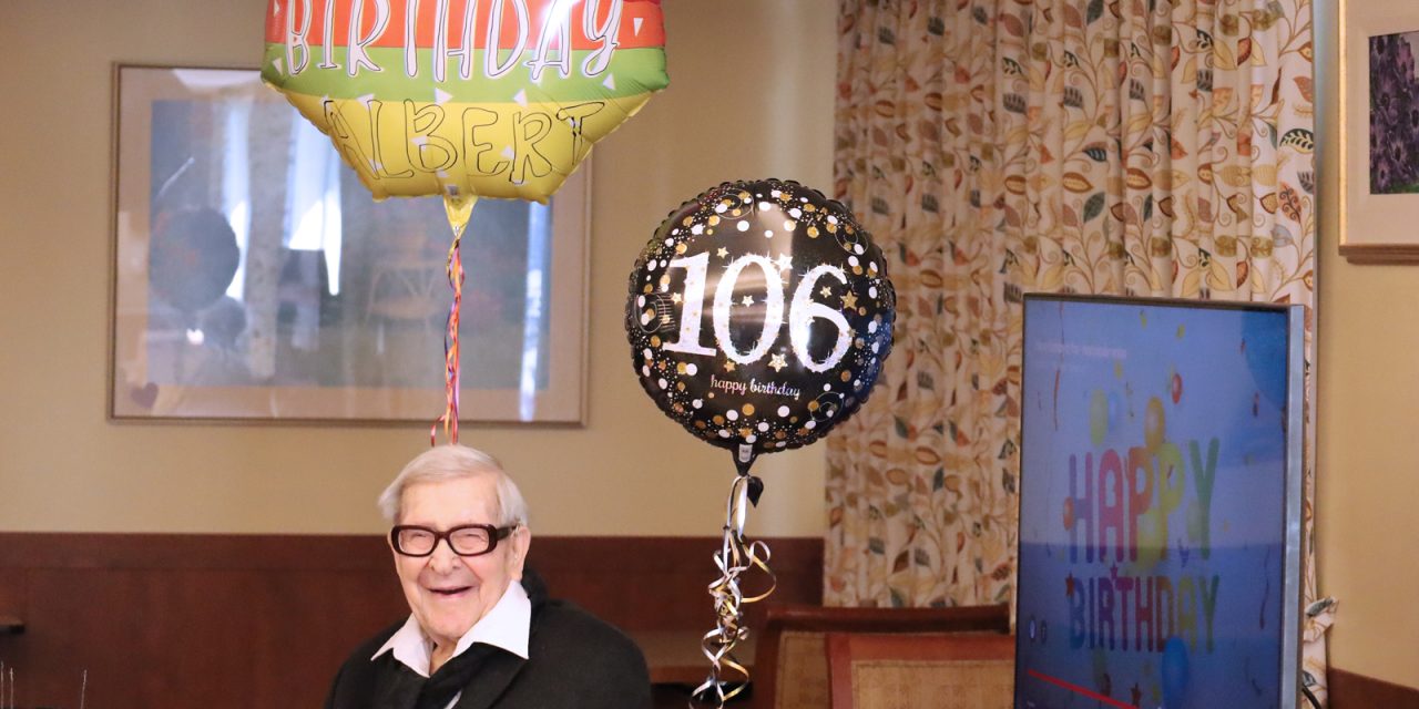 Veteran celebrates 106th birthday with a new-fashioned party