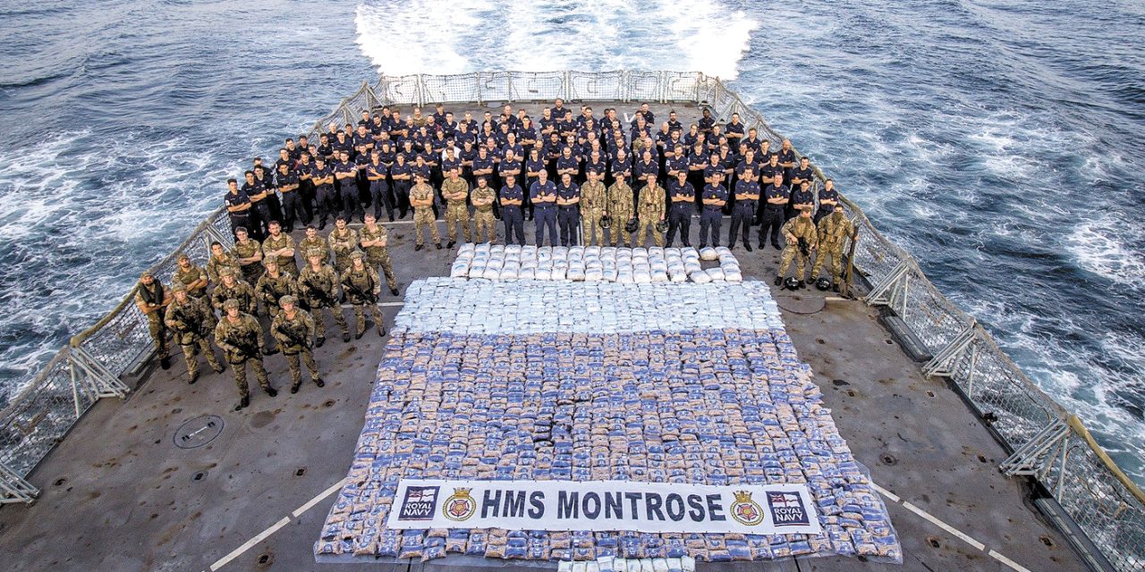 HMS Montrose seizes third drug haul in five weeks