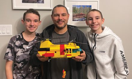 LEGO Labrador: Boys build homage to SAR-Tech dad’s RCAF career