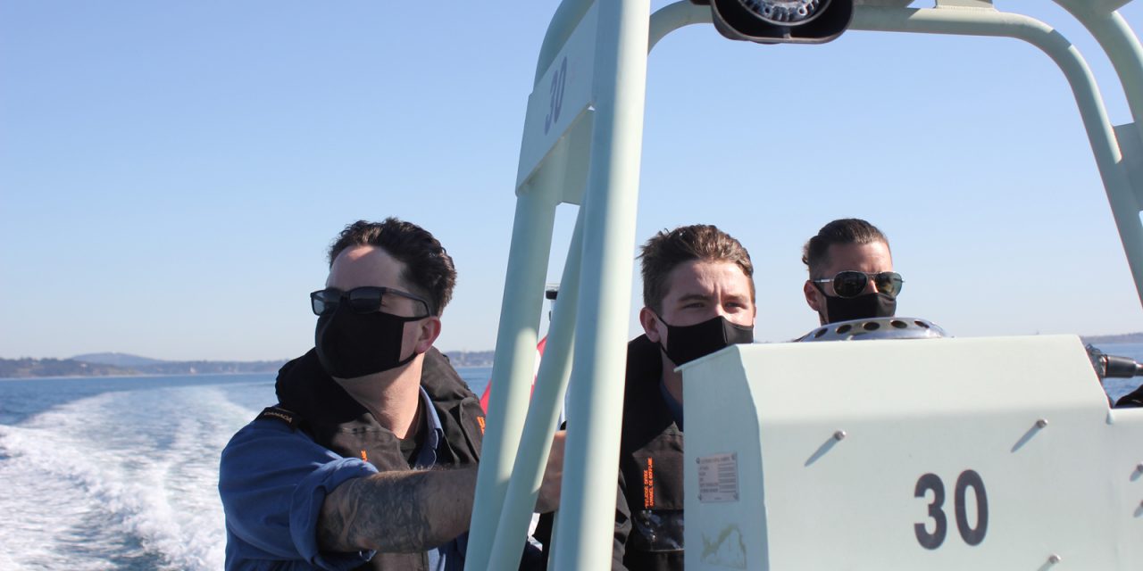 HMCS Malahat’s newest recruits enjoy perfect weather for training
