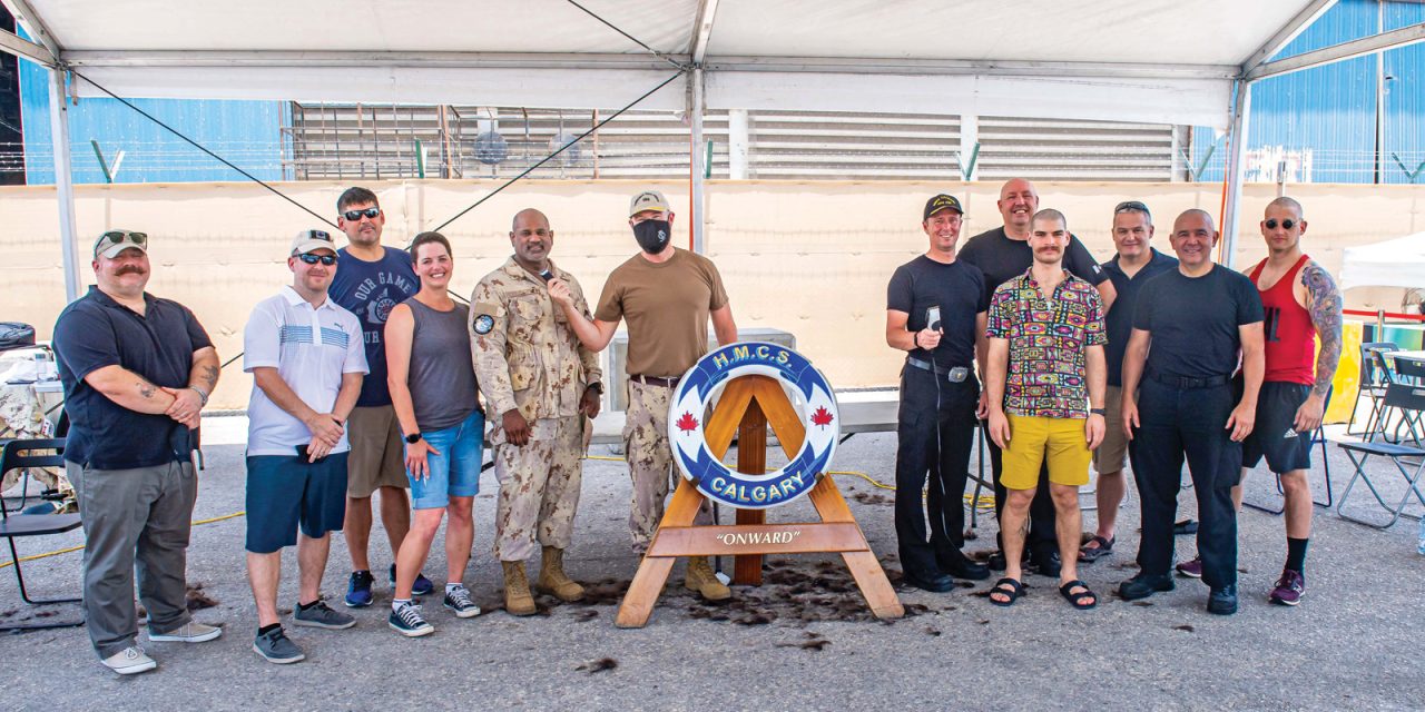HMCS Calgary Big Shave charity event