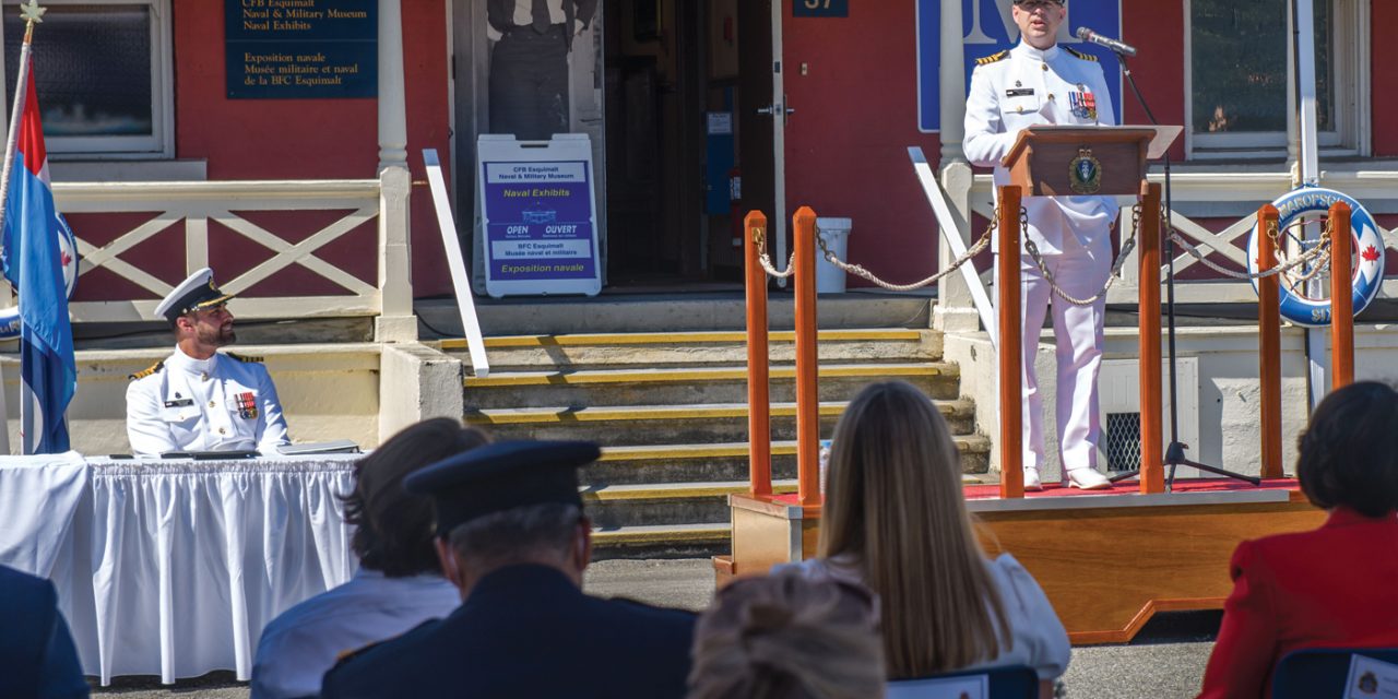 Prestigious occasion as CFB Esquimalt changes leadership