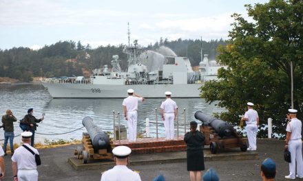 HMCS Winnipeg deploys on Ops Neon, Projection