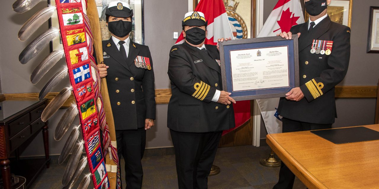 New Honorary Captain says Anishinaabe teachings and RCN helped her become a leader