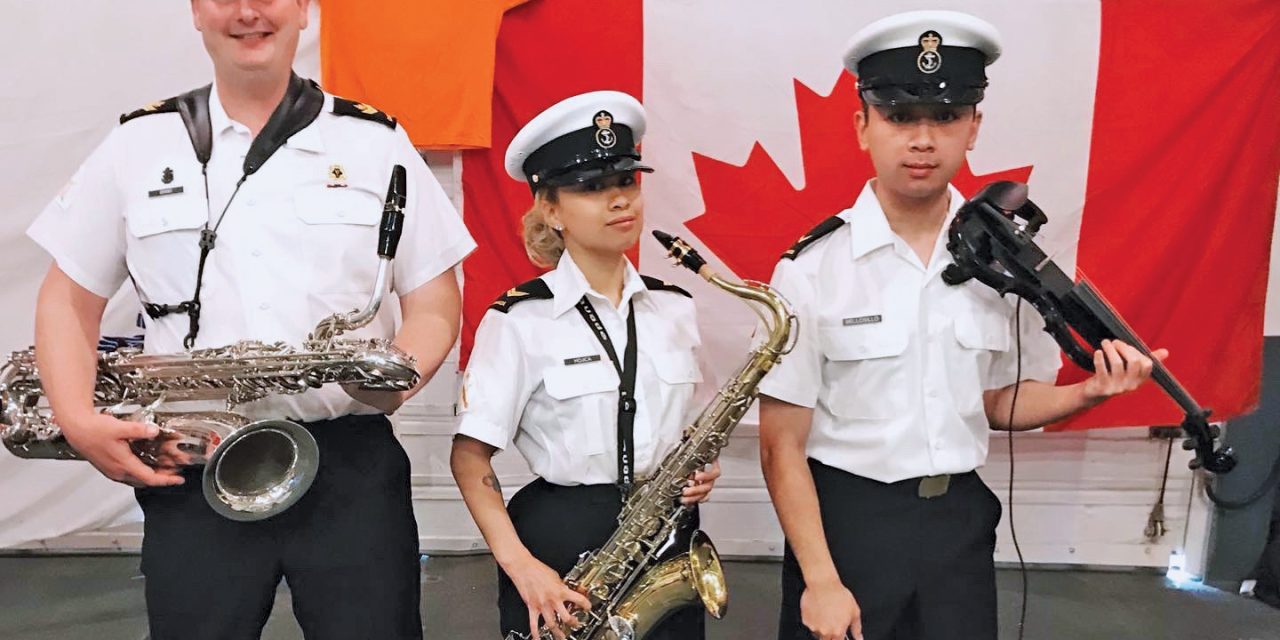 Musical trio hits high notes at sea