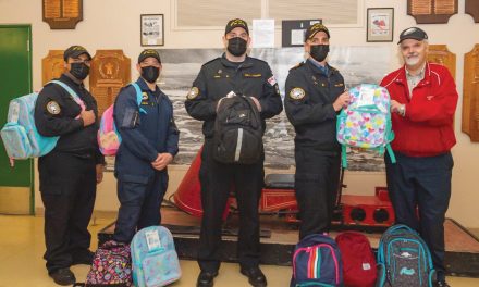 HMCS Harry DeWolf and HMCS Goose Bay Deliver Donations through Operation Backpack