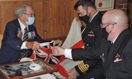 Unique ensign gifted to Navy