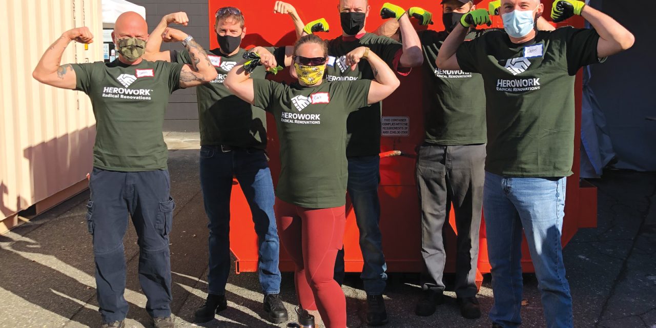 Base volunteers involved in Radical Renovation