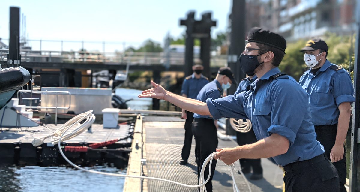 HMCS Malahat’s newest recruits get competitive during summer training