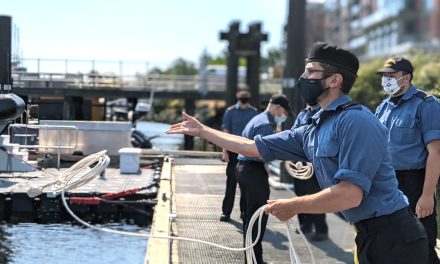 HMCS Malahat’s newest recruits get competitive during summer training