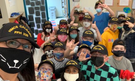 HMCS Calgary connected with students in namesake city with Ship to Shore program