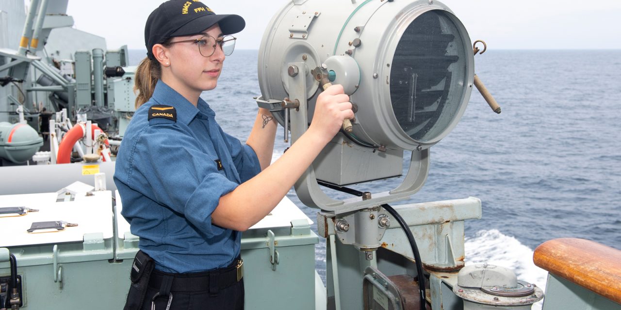 Part-time sailor joins HMCS Winnipeg for Operations Neon and Projection