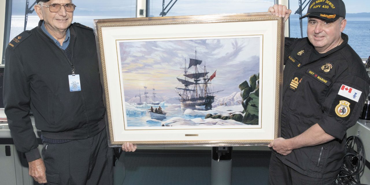 Horton painting links two historic voyages through Northwest Passage