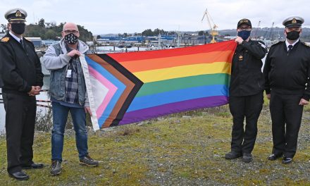CFB Esquimalt will raise the Progress Pride flag for the first time as part of Transgender Day of Remembrance observances – November 20