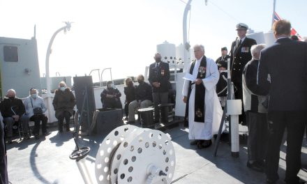HMCS Sackville hosts committal services as summer season ends