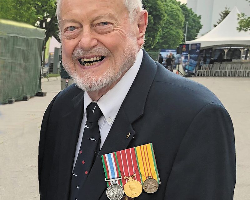 Retired Naval Reservist honoured for saving HMCS Haida