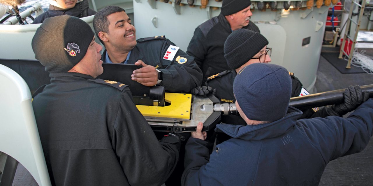 New sonar system tested on board Harry DeWolf