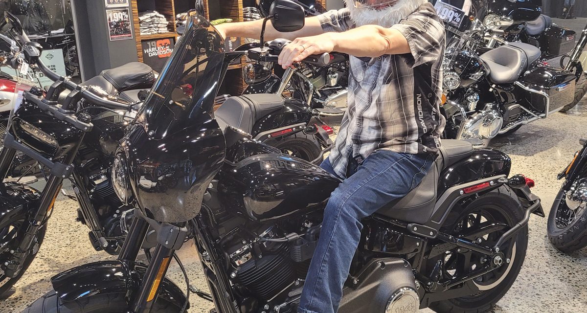 Motorcyclist-sailor launches holiday toy drive