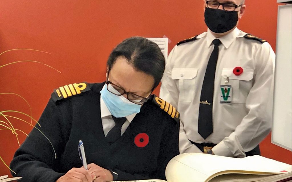 FMF Cape Scott’s Honorary Captain visits West Coast