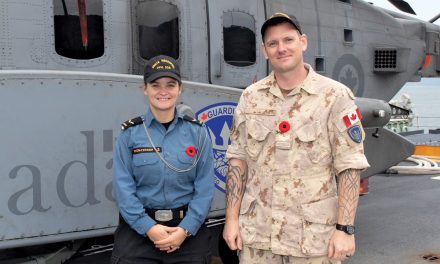 HMCS Winnipeg crewmembers share duo award while deployed