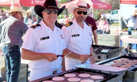 Batter Up! Stampede flips out for sailors’ sweet stacks