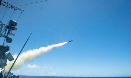 HMCS Winnipeg fires harpoon missiles during RIMPAC 2022