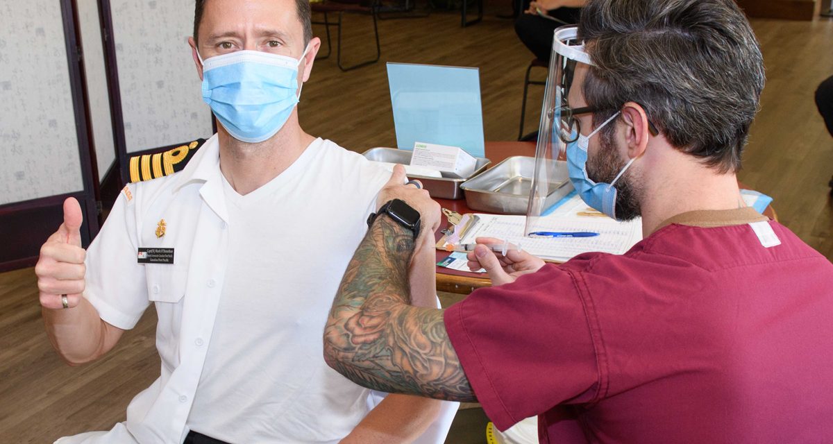 CFB Esquimalt rolls up sleeves for COVID-19 booster