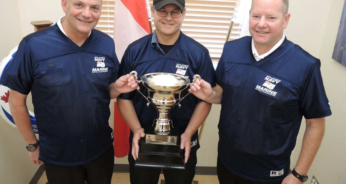 Preparations underway for flag football game with RCAF