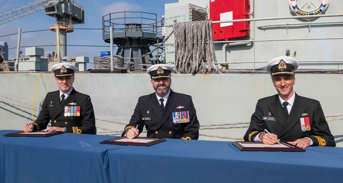 First change of command since 2019 for HMCS Goose Bay