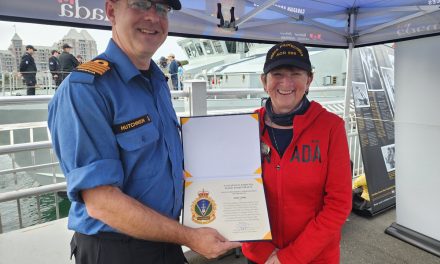 Museum volunteer Janet Curley keeps on running