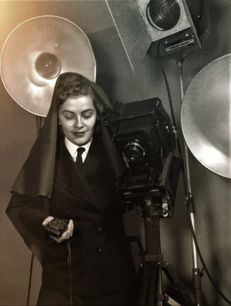 Jenny Pike in a photography studio. Photo supplied