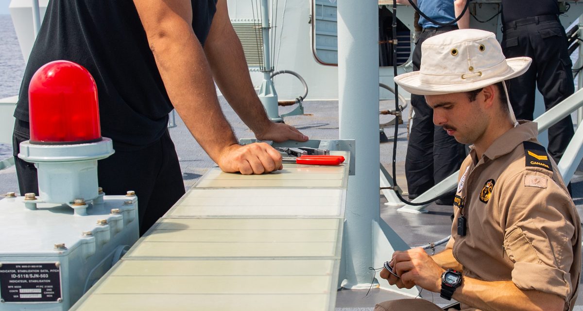 HMCS Vancouver: Maintaining the ship’s sensors and satellite communications