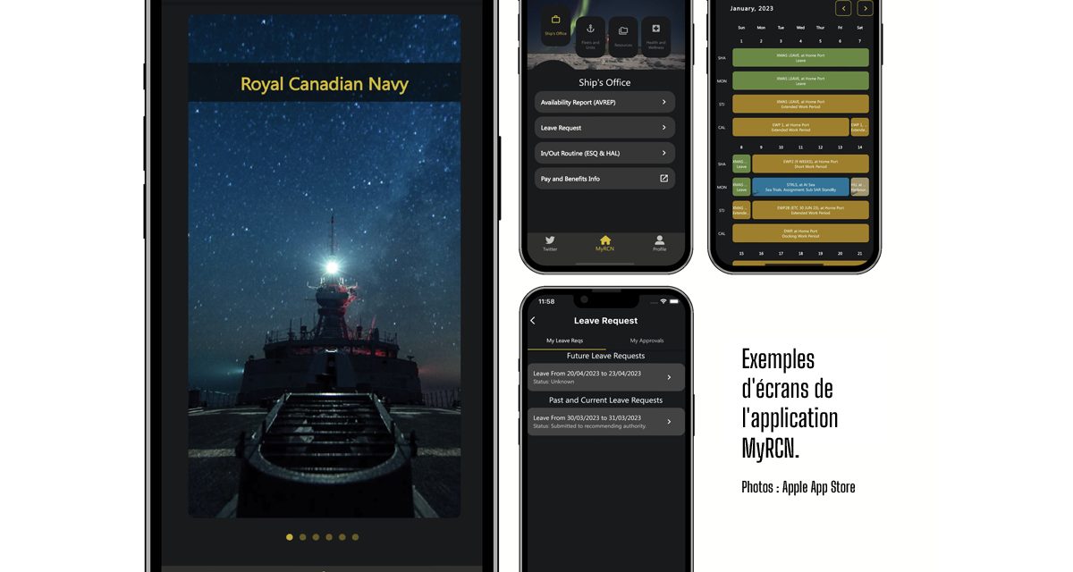 La Marine canadienne au creux de la main