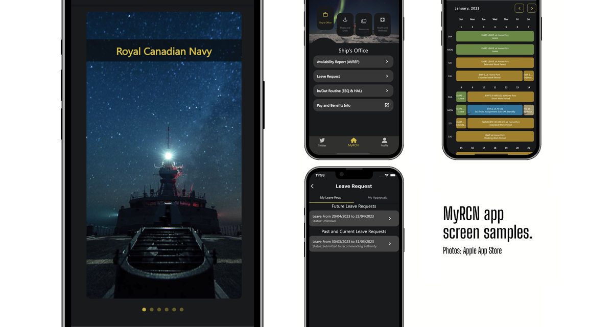 MyRCN, Canada’s Navy in the palm of your hand