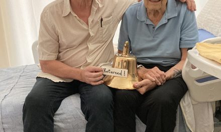 Family ecstatic after stolen sub bell returned