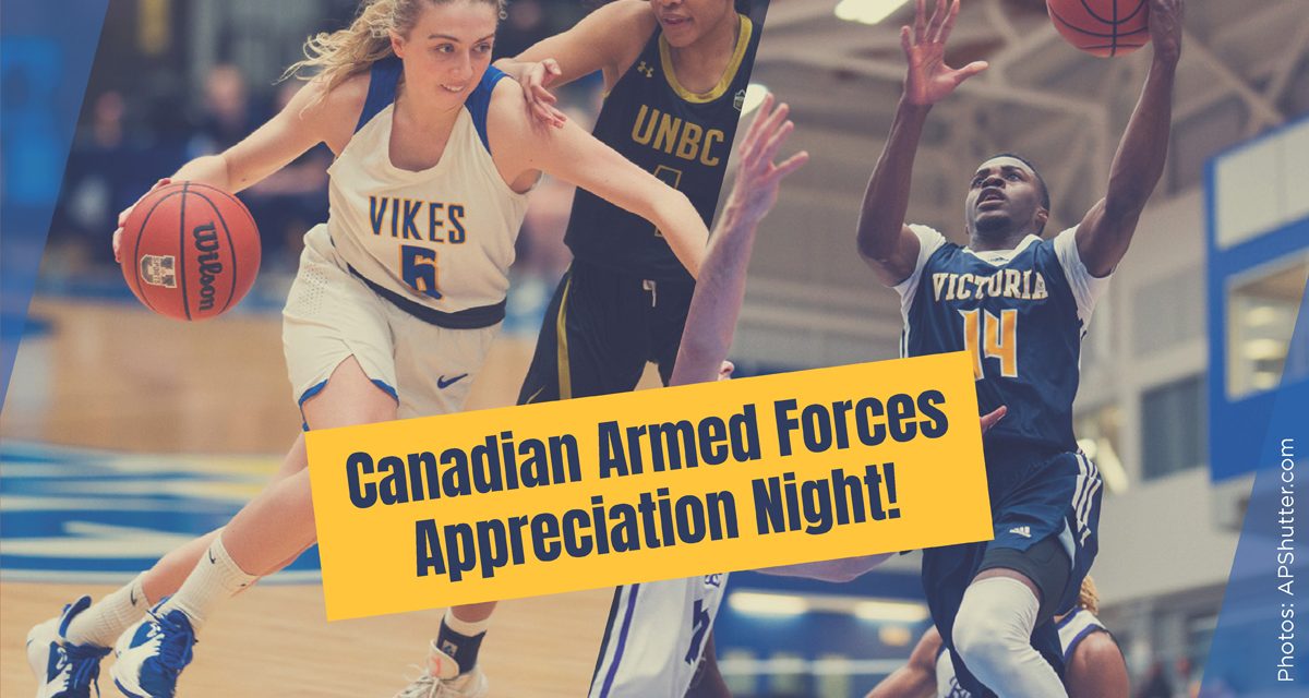 UVic basketball teams launch partnership with CFB Esquimalt