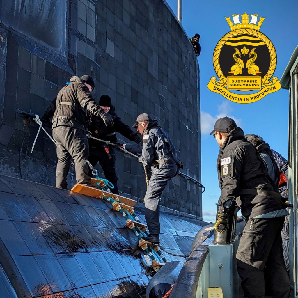 Members of CANSUBFOR HQ Det Halifax deliver mail