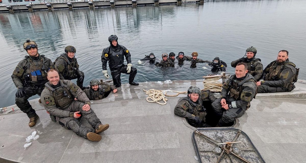 La GRC termine sa formation sur les navires chavirés
