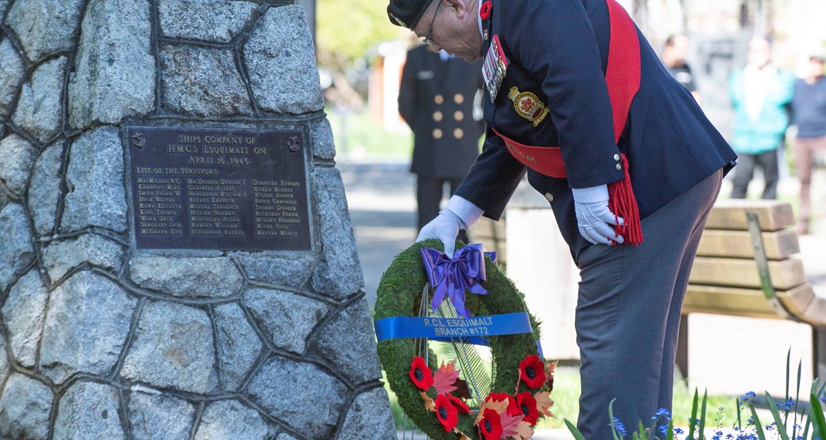 La communauté d’Esquimalt commémore un chapitre sombre de l’histoire navale locale