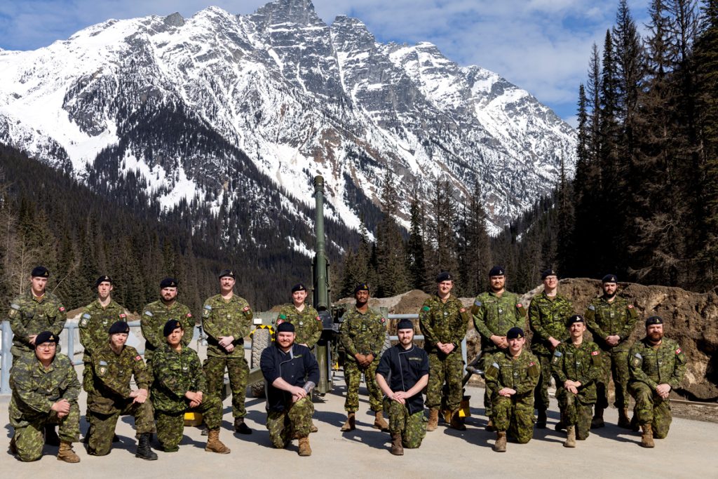 Second roto of Op Palaci members at Rogers Pass on March 24. Back