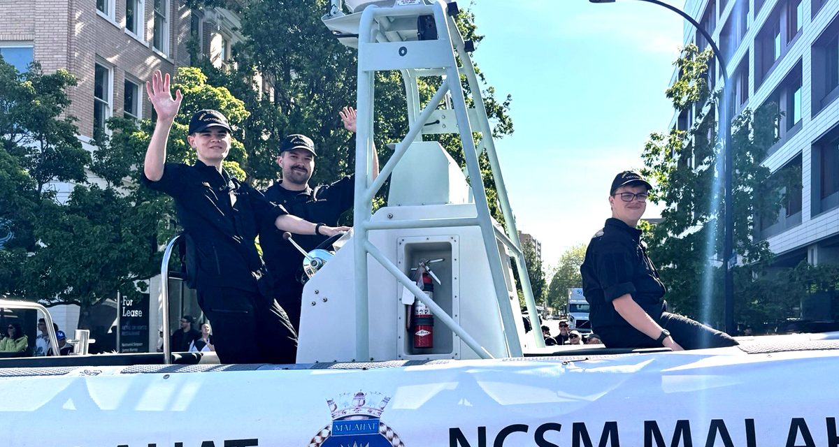 HMCS Malahat takes part in 124th Annual Victoria Day Parade