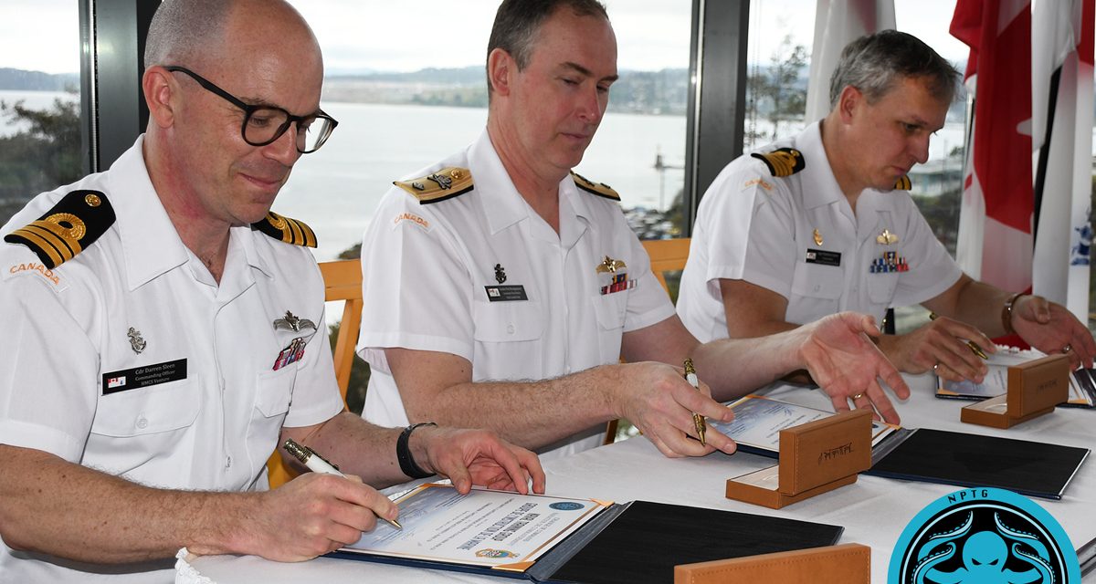 Changement de commandement du groupe d’entraînement naval