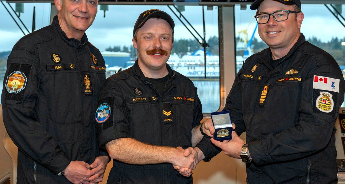 Le mat 1 Jacob Barrett est nommé marin du trimestre