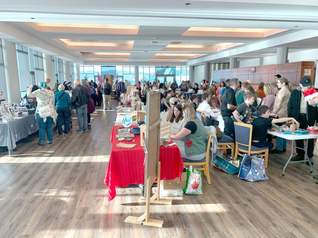 The reason for the season. Food donations for Rainbow Kitchen fill the trunk at the event. CFB Esquimalt’s first Holiday Shop & Sip hosted at the Chief & POs’ mess on Dec. 1.