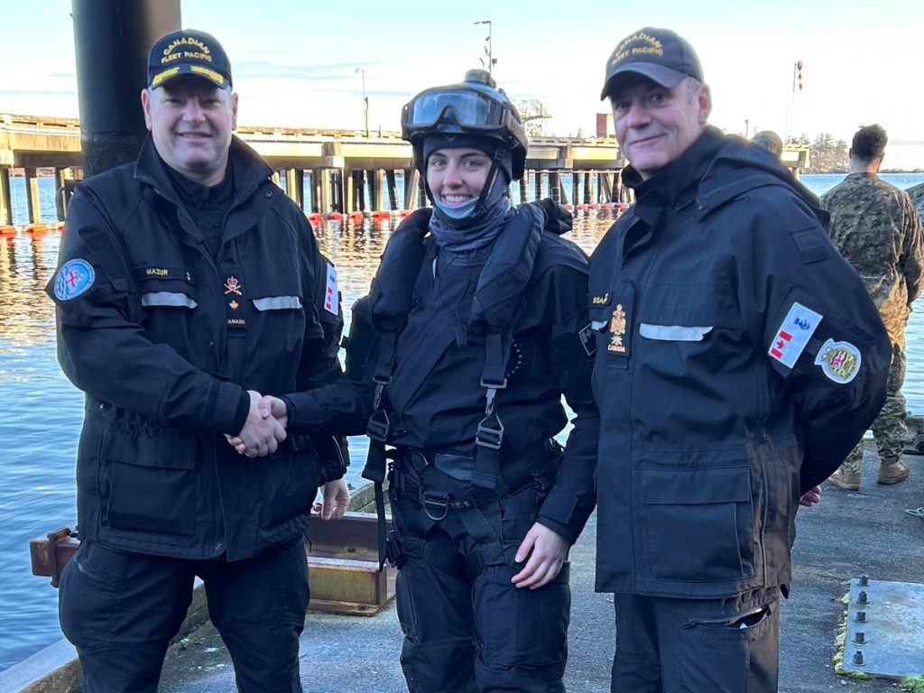 Commodore David Mazur (Left)